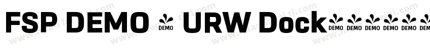 FSP DEMO - URW Dock字体转换